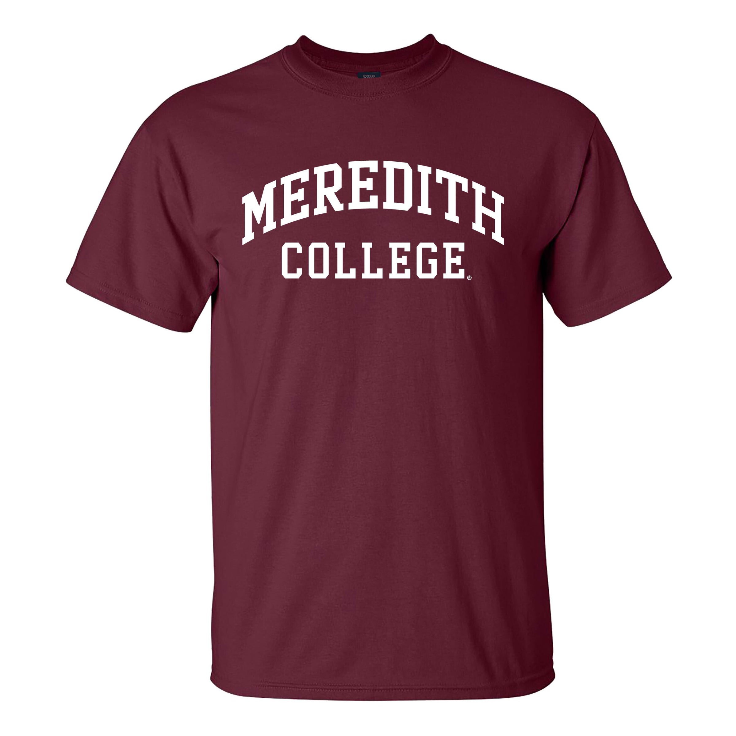 Colorful TShirt, Maroon, Meredith College