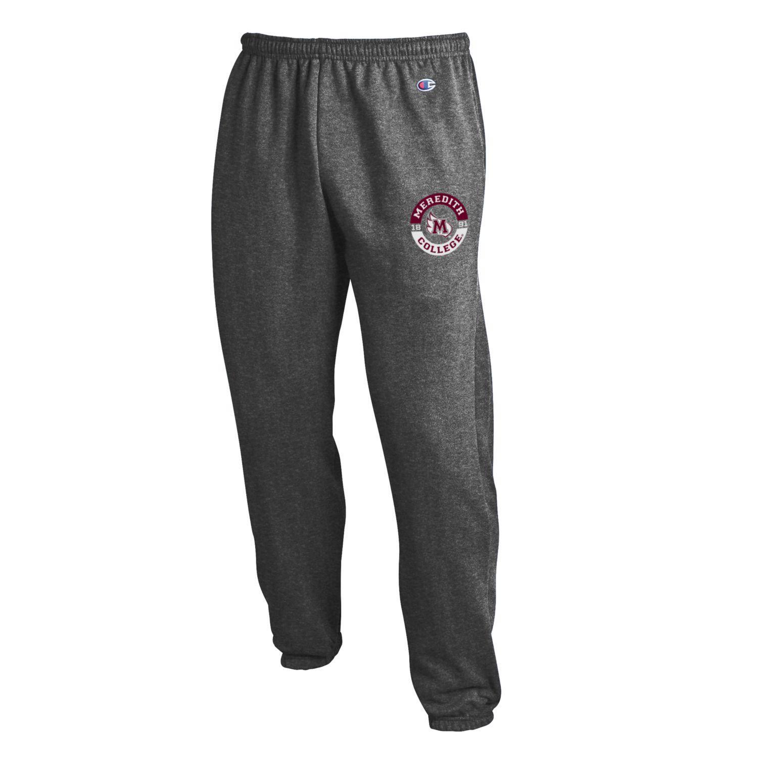 Banded Bottom Sweatpants, Charcoal, M-Wing in Circle | Meredith College ...